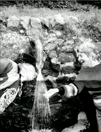 Visiting Hay Slad spring.